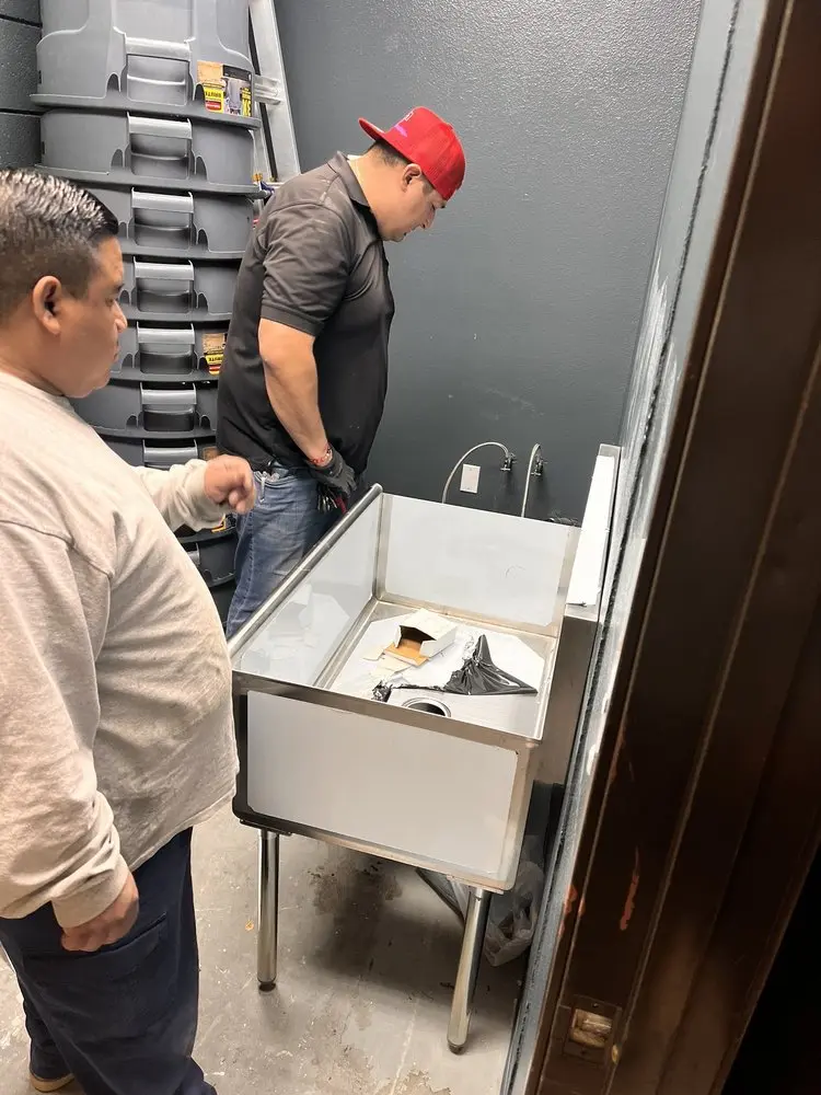 Commercial plumbing and sink installation in Reseda