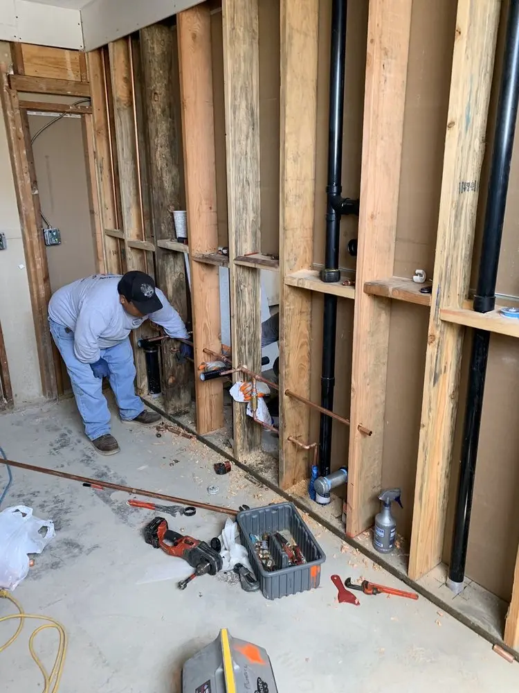 Commercial rough-in plumbing for Gas Line Repair in Reseda